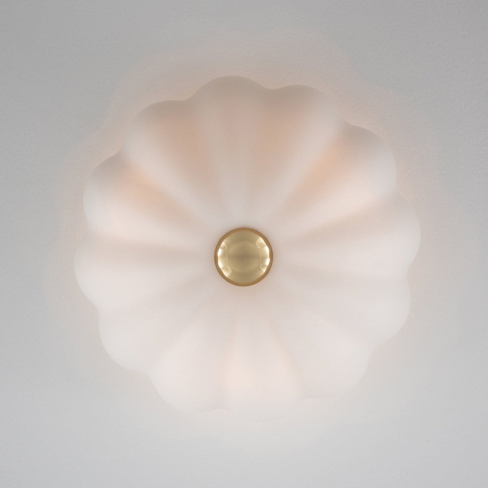 Flower Flush Light - Brass