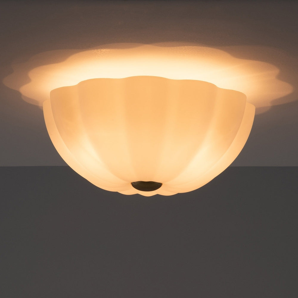 Flower Flush Light - Brass