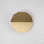 Round Diffused Wall Light - Brass
