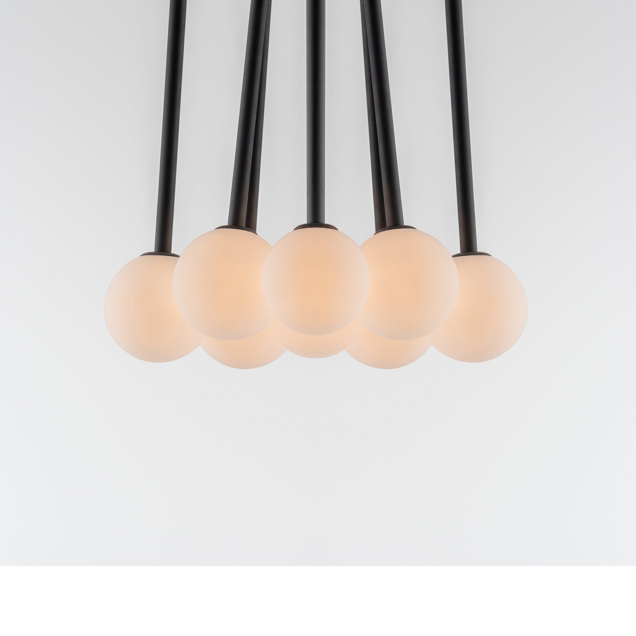 Opal Ball Cluster Ceiling Light - Charcoal