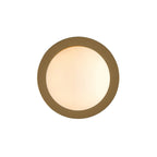 Opal Disc Wall Light - Brass