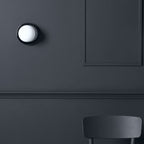 Opal Disc Wall Light - Charcoal