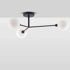 3 Light Flush Ceiling Light - Charcoal