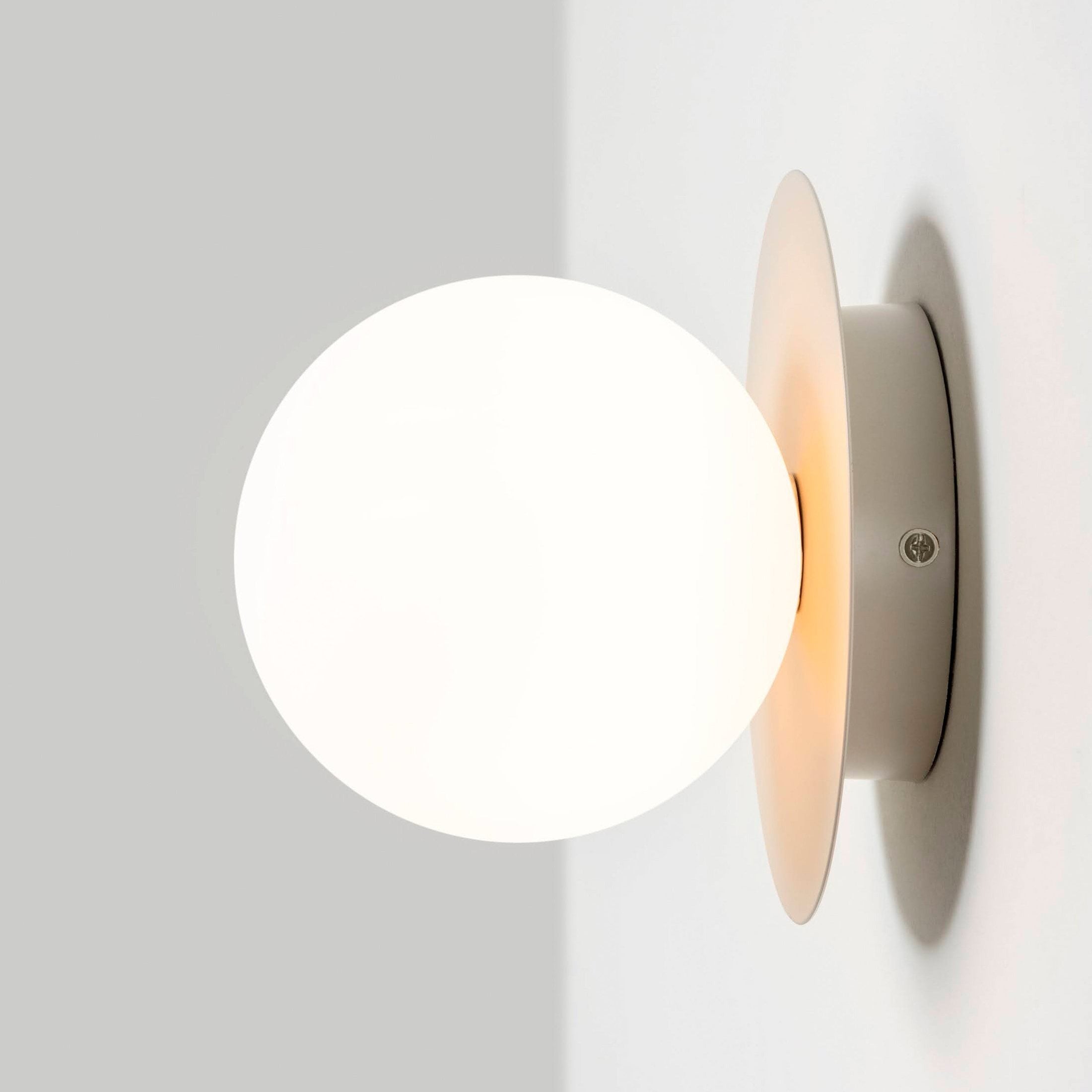 Opal Disc Wall Light - Sand