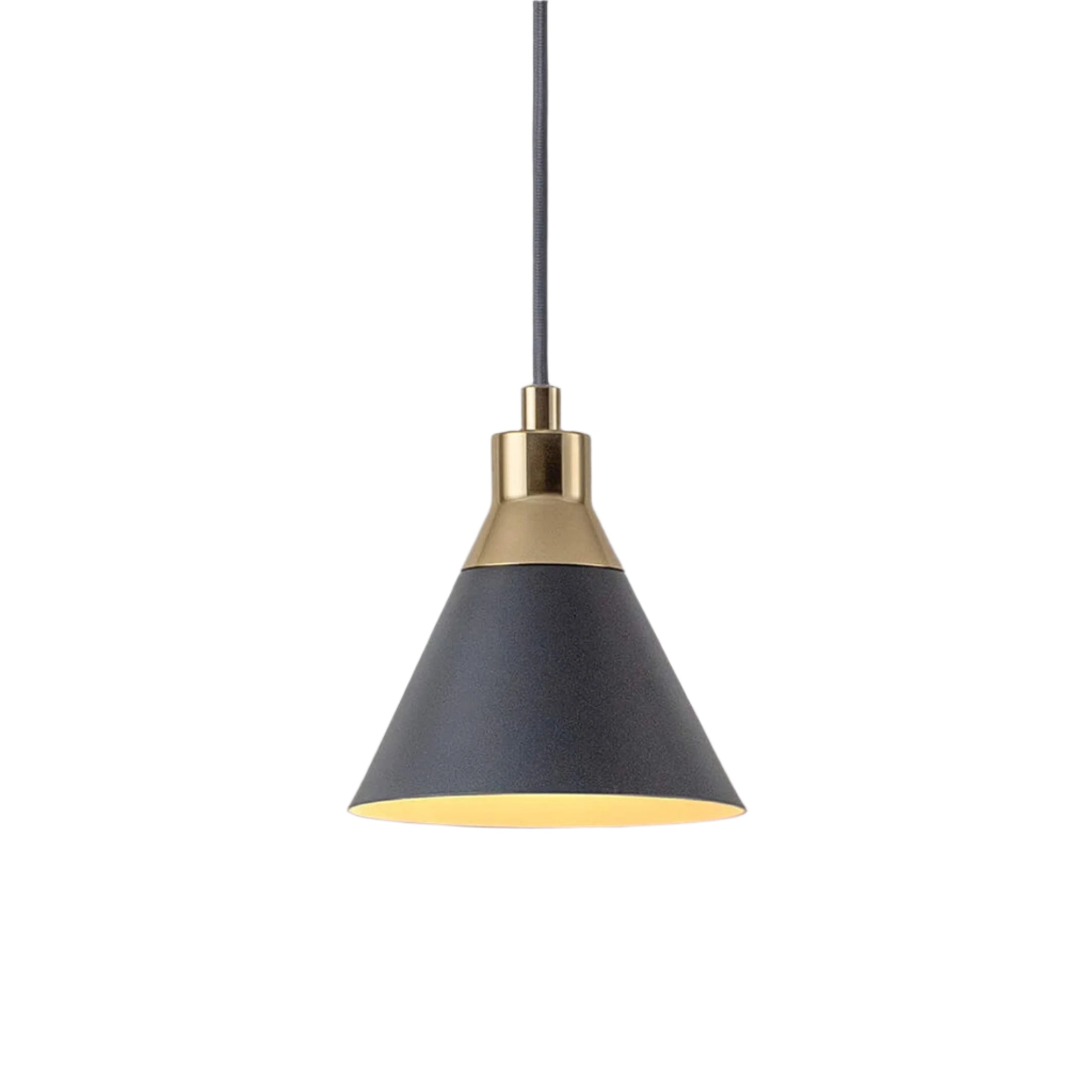 Cone Pendant Ceiling Light - Charcoal