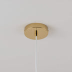 Flower Glass Pendant Ceiling Light - White