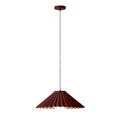 x Emma Gurner: The Pleat Ceiling Pendant - Burgundy