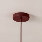 x Emma Gurner: The Pleat Ceiling Pendant - Burgundy
