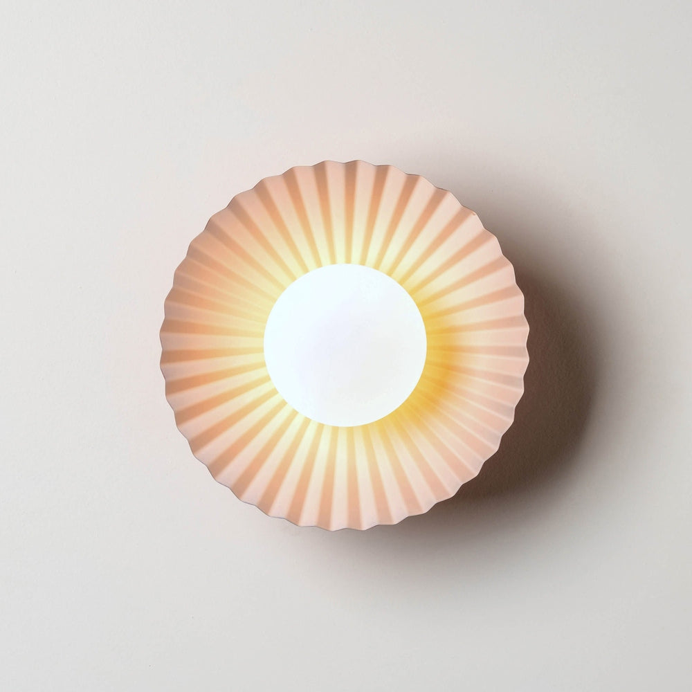 x Emma Gurner: The Pleat Wall Light - Burgundy