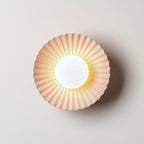 x Emma Gurner: The Pleat Wall Light - Burgundy