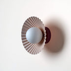 x Emma Gurner: The Pleat Wall Light - Burgundy