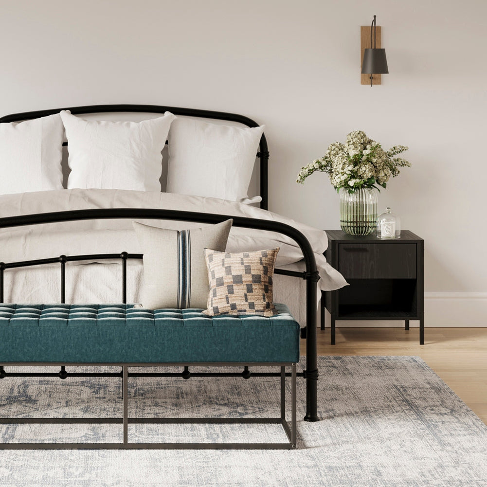 Lochan Bedside Cabinet - Black