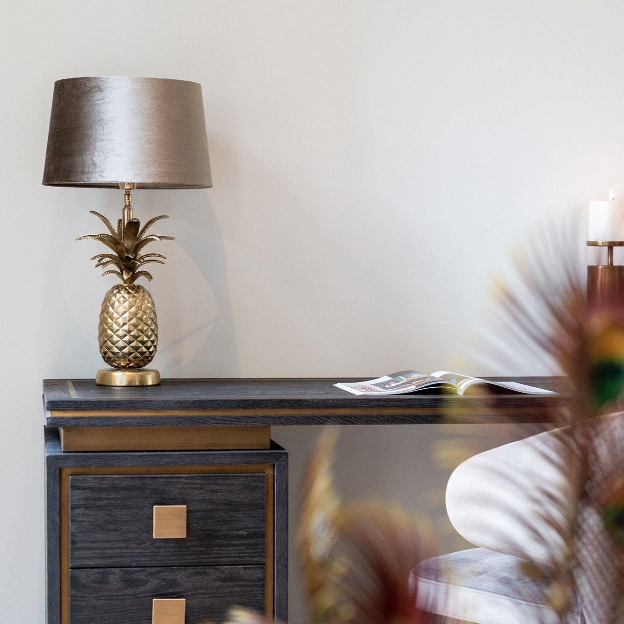 Hunter 3 Drawer Desk - Black