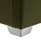 Hadley Moss Green Velvet Ottoman Storage Bed