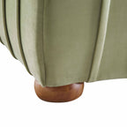 Helia Pleated Ottoman Storage Bed, Lichen Velvet