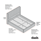 Wilton Warm Stone Fabric Ottoman Storage Bed