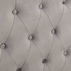 Hartwell Upholstered Ottoman Storage Bed with Deeply Buttoned Headboard (Grey Velvet)