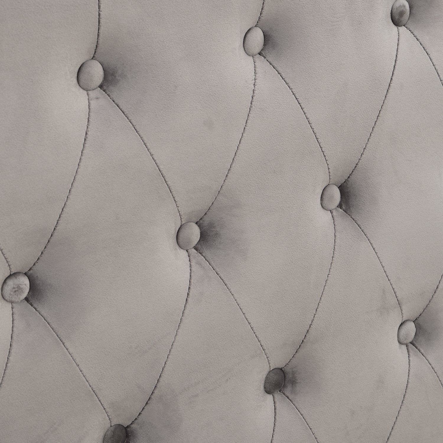 Hartwell Upholstered Ottoman Storage Bed with Deeply Buttoned Headboard (Grey Velvet)