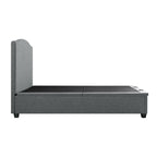 Chilworth Upholstered Ottoman Storage Bed, Dark Grey Weave Fabric