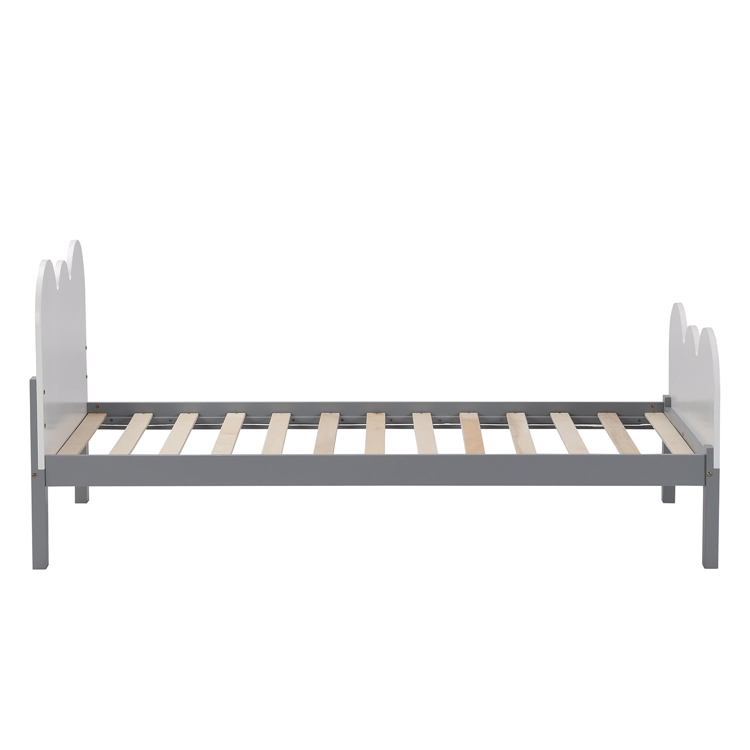 Hedwig Wooden Cloud Headboard Kid's Single Bed