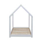 Bethwin Solid Wood Kid's House Bed in White