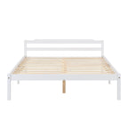 Curran Solid Wood Bed Frame in White UK Sizes