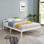 Curran Solid Wood Bed Frame in White UK Sizes