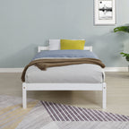 Curran Solid Wood Bed Frame in White UK Sizes