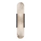 Melange Elongated Sconce - Bronze with Alabaster