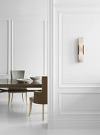 Melange Elongated Sconce - Bronze with Alabaster
