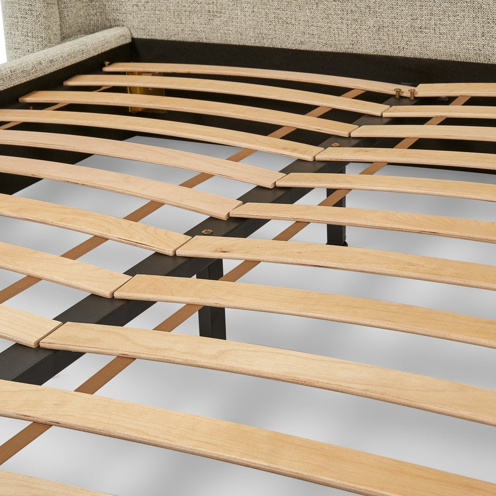 Calais King Size Bed - Colmer Silver Grain