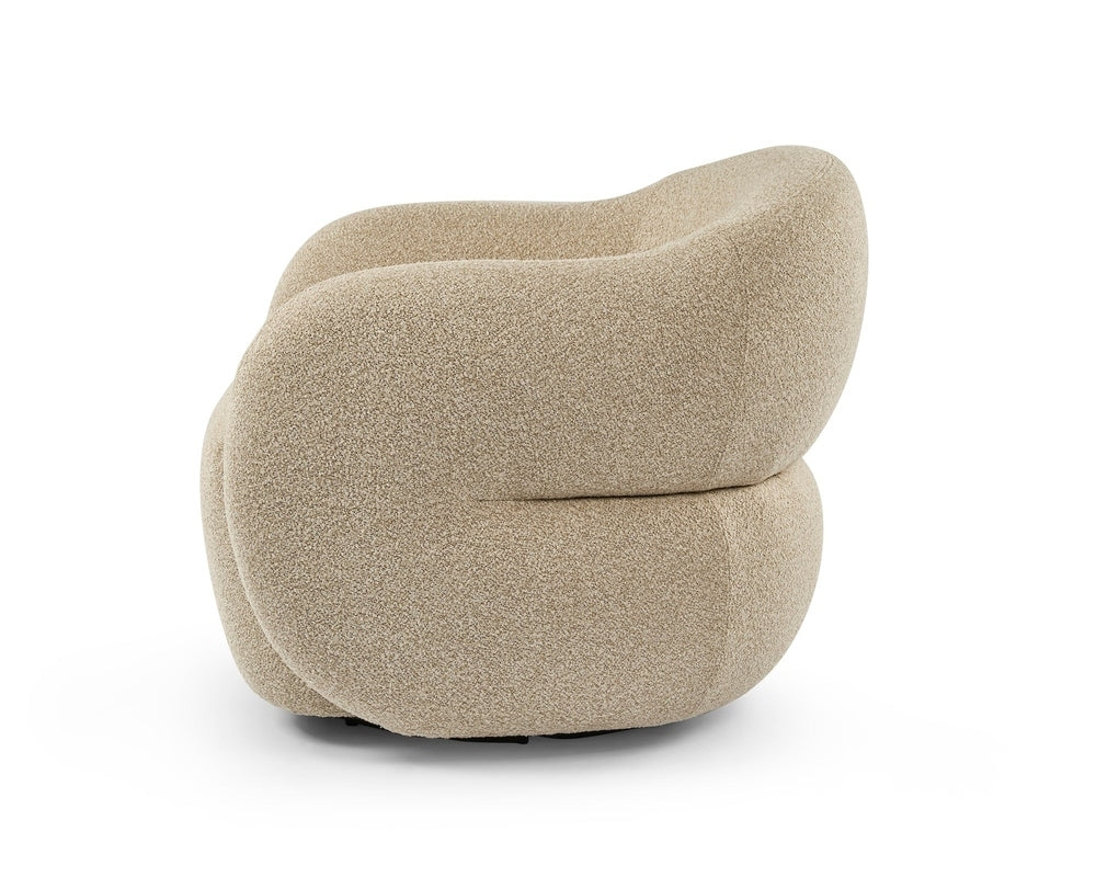 Elba Occasional Swivel Chair - Capela Sand