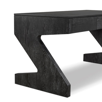 Zeta Desk - Ebony Cerused