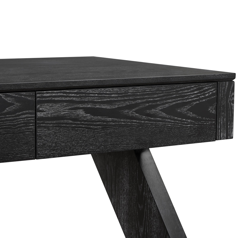 Zeta Desk - Ebony Cerused