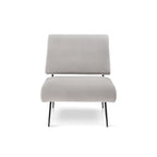 Abacus Occasional Chair - Gainsborough Ash Grey Velvet
