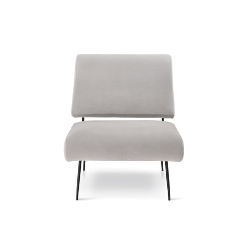 Abacus Occasional Chair - Gainsborough Ash Grey Velvet
