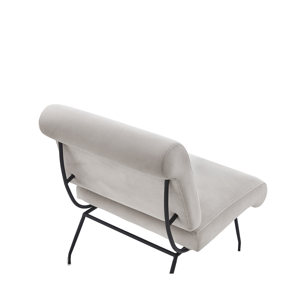 Abacus Occasional Chair - Gainsborough Ash Grey Velvet