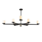 Olina Pendant Lamp - Black & Alabaster Effect