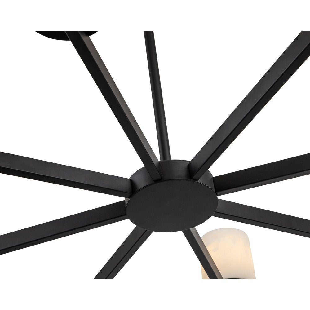 Olina Pendant Lamp - Black & Alabaster Effect