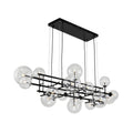 Icardi Pendant Lamp - Matt Black & Glass