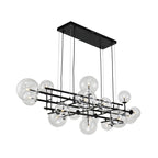 Icardi Pendant Lamp - Matt Black & Glass