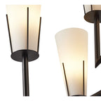 Magestic Chandelier - Black & White Glass