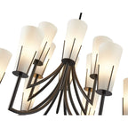 Magestic Chandelier - Black & White Glass