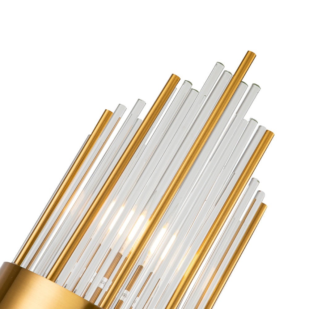 Clarins Wall Lamp - Brass & Clear