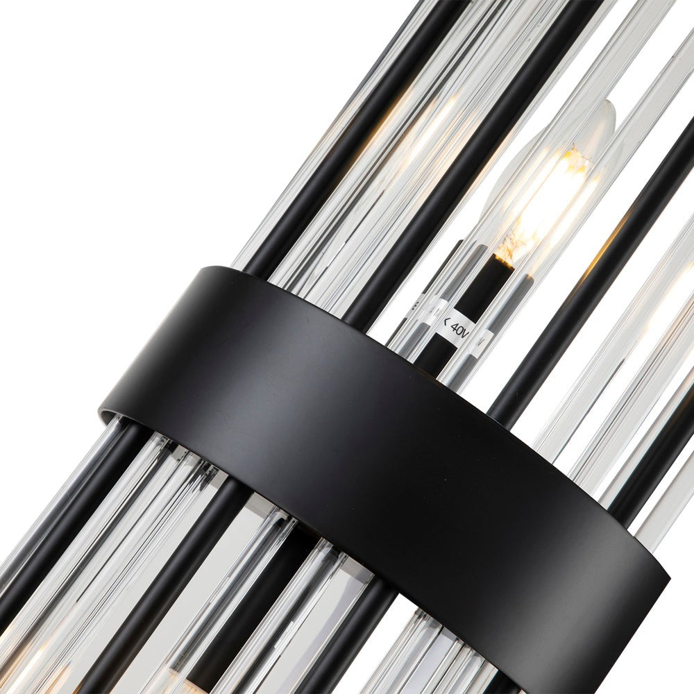 Clarins Wall Lamp - Matt Black & Clear