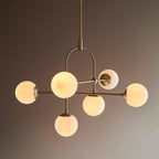 Bella 6 Light Pendant Light - Gold