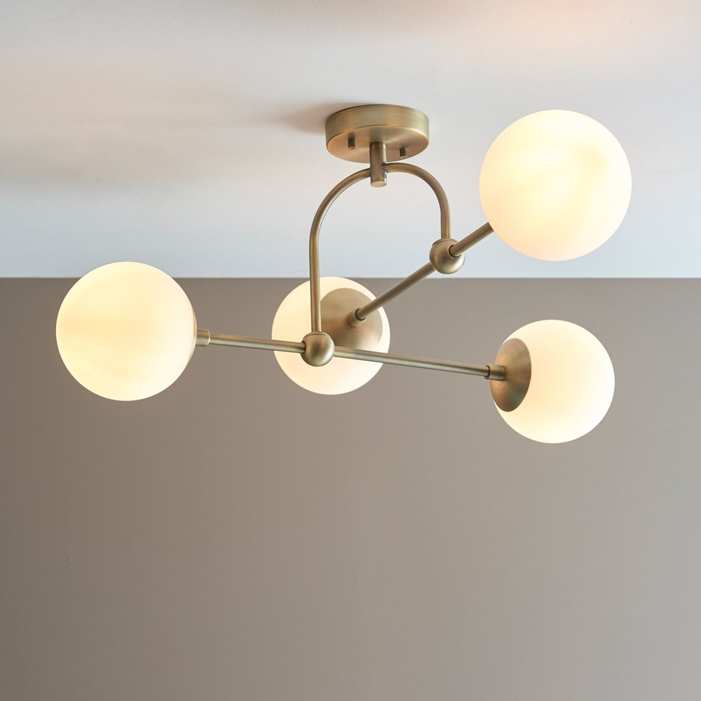 Bella 4 Light Ceiling Light - Gold