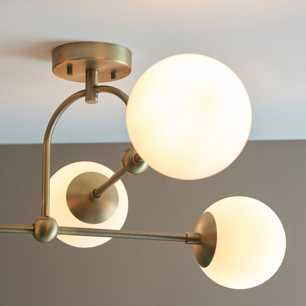 Bella 4 Light Ceiling Light - Gold