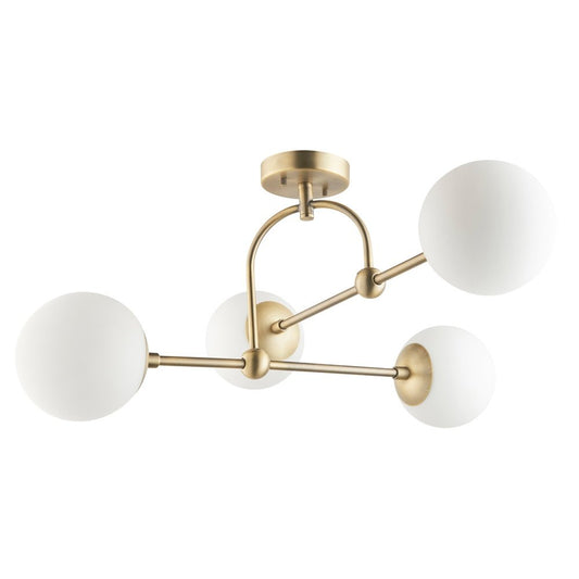 Bella 4 Light Ceiling Light - Gold