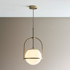 Bella 1 Light Pendant Light - Gold